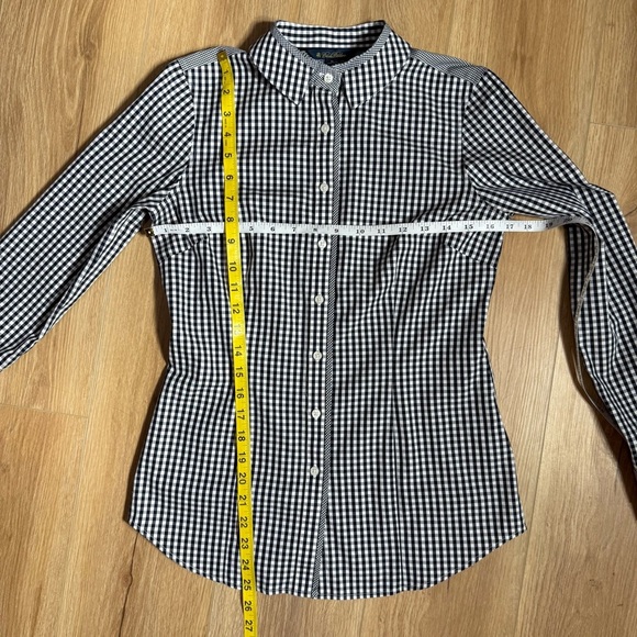 Brooks Brothers Classic Gingham Long Sleeve Women’s Button Down Size 0 - Picture 8 of 8
